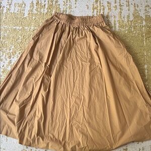A New Day Tan Midi Skirt